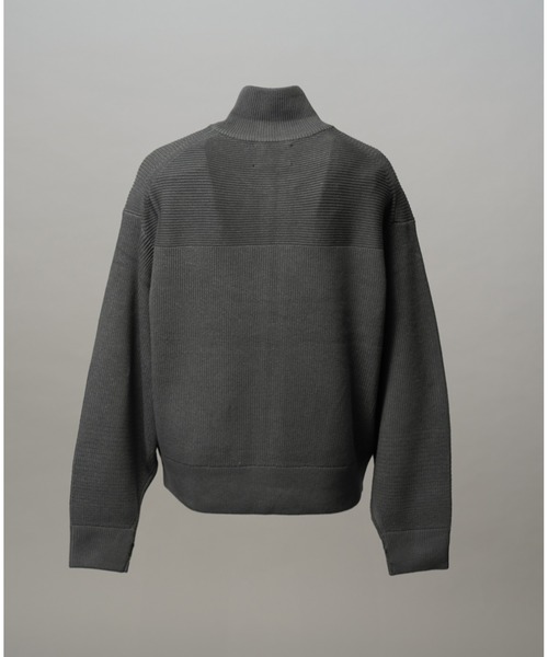 MAISON SPECIAL（メゾンスペシャル）の「《UNISEX》C/A Prime-Over Drivers Zip Knit/C/Aプライムオーバードライバーズジップニット【MAISON SPECIAL/メゾンスペシャル】（カーディガン/ボレロ・メンズ・チャコールグレー/ブラック/ライトグリーン/ピンク・0/1/2）」の14枚目の写真