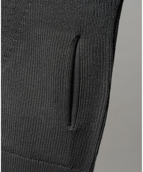 MAISON SPECIAL（メゾンスペシャル）の「《UNISEX》C/A Prime-Over Drivers Zip Knit/C/Aプライムオーバードライバーズジップニット【MAISON SPECIAL/メゾンスペシャル】（カーディガン/ボレロ・メンズ・チャコールグレー/ブラック/ライトグリーン/ピンク・0/1/2）」の19枚目の写真