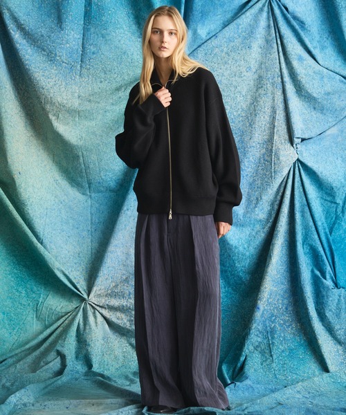 MAISON SPECIAL（メゾンスペシャル）の「《UNISEX》C/A Prime-Over Drivers Zip Knit/C/Aプライムオーバードライバーズジップニット【MAISON SPECIAL/メゾンスペシャル】（カーディガン/ボレロ・メンズ・チャコールグレー/ブラック/ライトグリーン/ピンク・0/1/2）」の21枚目の写真