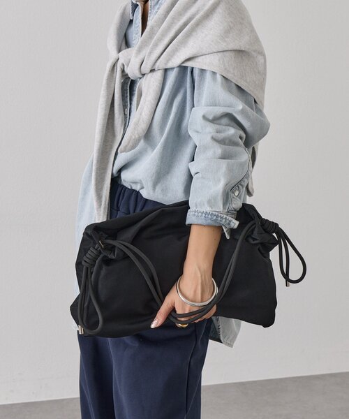 RIVE DROITE（リヴドロワ）の「予約【A4サイズ対応】メッシュワンハンドルトートバッグ（トートバッグ・レディース・ブラック/ブラウン・FREE）」の4枚目の写真