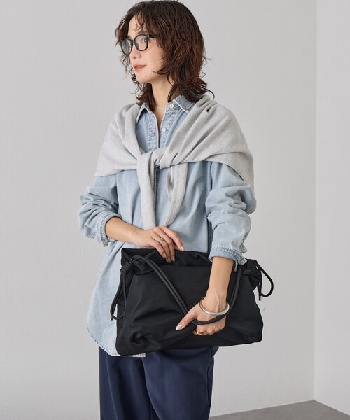 RIVE DROITE（リヴドロワ）の「予約【A4サイズ対応】メッシュワンハンドルトートバッグ（トートバッグ・レディース・ブラック/ブラウン・FREE）」の7枚目の写真