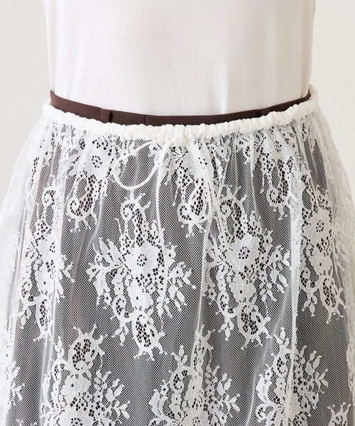 COLLAGE GALLARDAGALANTE（コラージュガリャルダガランテ）の「レースレイヤードミニ（スカート・レディース・ブラック/ホワイト・FREE）」の21枚目の写真