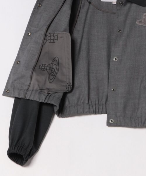 Vivienne Westwood ヴィヴィアンウエストウッド　ウールジャケット Vivienne Westwood】Stormy asymmetric virgin wool jacket (Vivienne