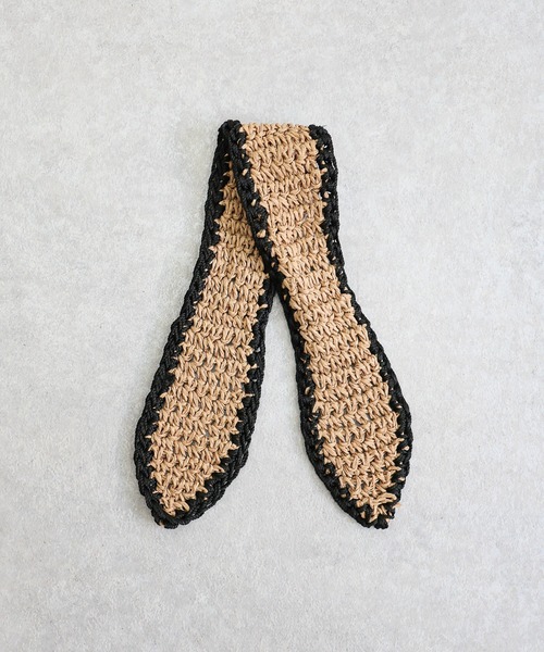 T・S・L（ティーエスエル）の「リボン付きショルダーバッグ（かごバッグ・レディース・ベージュ/ナチュラル・FREE）」の5枚目の写真