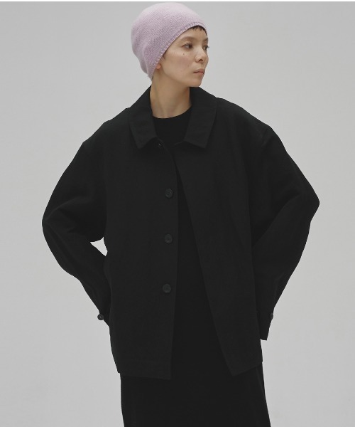TODAYFUL(トゥデイフル)の「Soutiencollar Washed Jacket(テーラードジャケット・レディース・ブラック/アイボリー・38inch/36inch)」の2枚目の写真