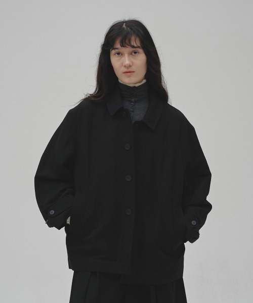 TODAYFUL(トゥデイフル)の「Soutiencollar Washed Jacket(テーラードジャケット・レディース・ブラック/アイボリー・38inch/36inch)」の10枚目の写真