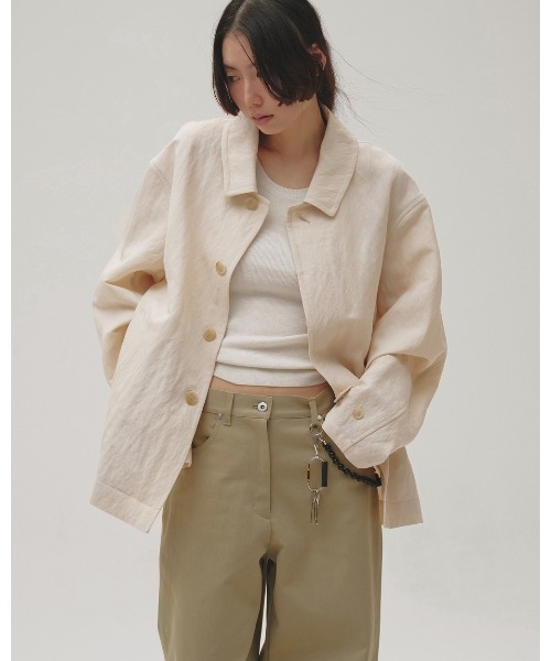 TODAYFUL(トゥデイフル)の「Soutiencollar Washed Jacket(テーラードジャケット・レディース・ブラック/アイボリー・38inch/36inch)」の14枚目の写真