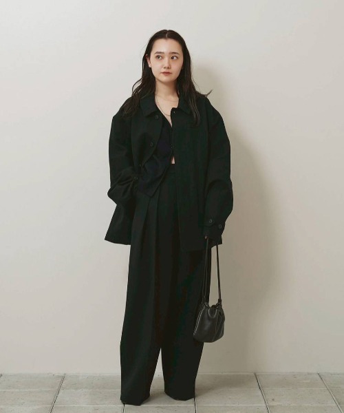 TODAYFUL(トゥデイフル)の「Soutiencollar Washed Jacket(テーラードジャケット・レディース・ブラック/アイボリー・38inch/36inch)」の6枚目の写真