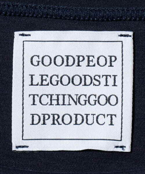 GOOD PEOPLE GOOD STITCHING GOOD PRODUCT(グッドピープルグッドスティッチンググッドプロダクト)の「<GOOD PEOPLE GOOD STITCHING GOOD PRODUCT>ショートスリーブ Tシャツ(Tシャツ/カットソー・メンズ・ホワイト/ネイビー・XL/L/M)」の9枚目の写真