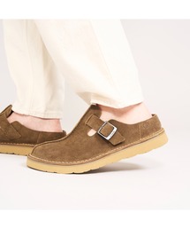 Clarks（クラークス）の「Solsbury Mule / ソルスブリーミュール (カーキスエード)（サンダル）」