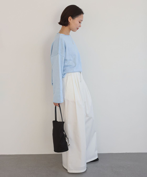 SLOBE IENA(スローブイエナ)の「タックワイドパンツ(その他パンツ・レディース・ホワイト/ブラウン・36/38)」の18枚目の写真