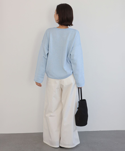 SLOBE IENA(スローブイエナ)の「タックワイドパンツ(その他パンツ・レディース・ホワイト/ブラウン・36/38)」の19枚目の写真