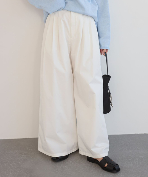 SLOBE IENA(スローブイエナ)の「タックワイドパンツ(その他パンツ・レディース・ホワイト/ブラウン・36/38)」の20枚目の写真