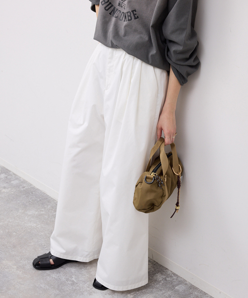 SLOBE IENA(スローブイエナ)の「タックワイドパンツ(その他パンツ・レディース・ホワイト/ブラウン・36/38)」の21枚目の写真