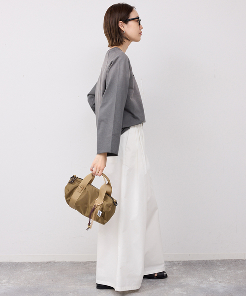 SLOBE IENA(スローブイエナ)の「タックワイドパンツ(その他パンツ・レディース・ホワイト/ブラウン・36/38)」の17枚目の写真