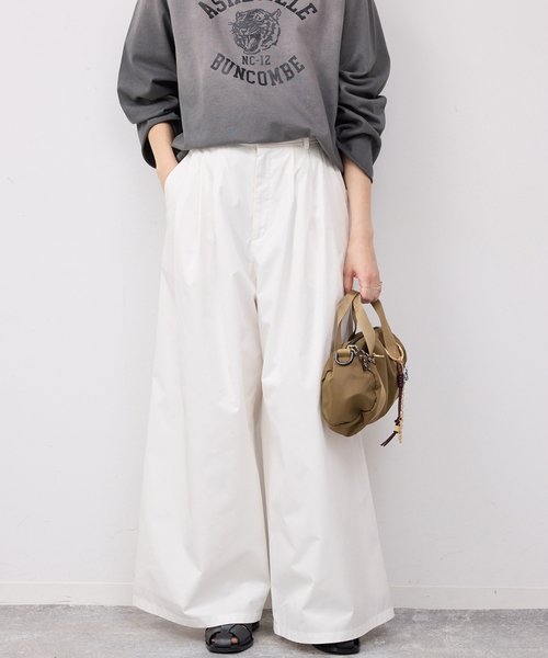SLOBE IENA(スローブイエナ)の「タックワイドパンツ(その他パンツ・レディース・ホワイト/ブラウン・36/38)」の20枚目の写真