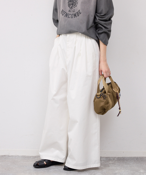 SLOBE IENA(スローブイエナ)の「タックワイドパンツ(その他パンツ・レディース・ホワイト/ブラウン・36/38)」の21枚目の写真