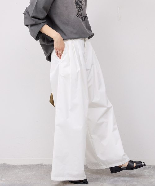 SLOBE IENA(スローブイエナ)の「タックワイドパンツ(その他パンツ・レディース・ホワイト/ブラウン・36/38)」の22枚目の写真