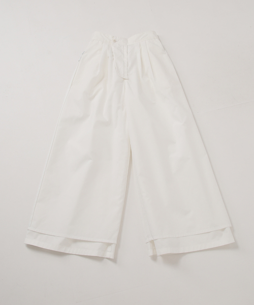 SLOBE IENA(スローブイエナ)の「タックワイドパンツ(その他パンツ・レディース・ホワイト/ブラウン・36/38)」の12枚目の写真