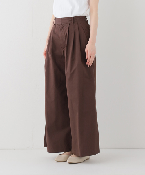 SLOBE IENA(スローブイエナ)の「タックワイドパンツ(その他パンツ・レディース・ホワイト/ブラウン・36/38)」の13枚目の写真