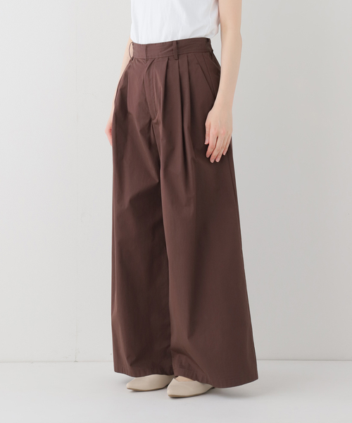 SLOBE IENA(スローブイエナ)の「タックワイドパンツ(その他パンツ・レディース・ホワイト/ブラウン・36/38)」の14枚目の写真
