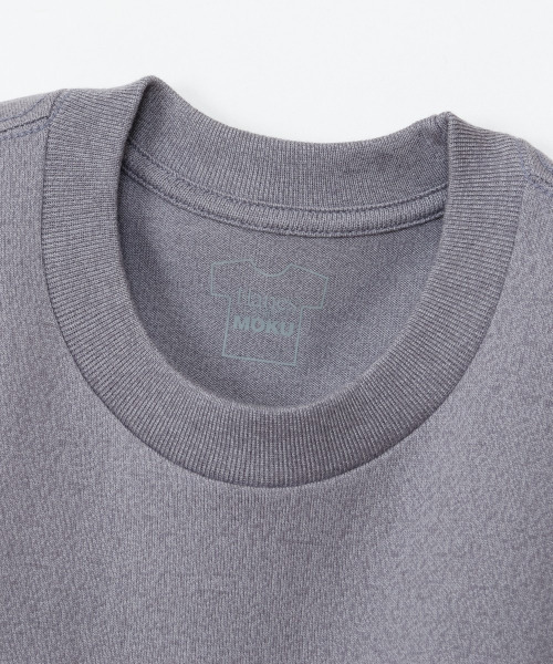 HANES(ヘインズ)の「【Hanes/ヘインズ】メンズ 大きいサイズ MOKU クルーネックTシャツ(Tシャツ/カットソー・メンズ・ヘザーグレー・XXL)」の4枚目の写真