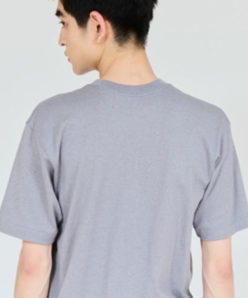 HANES(ヘインズ)の「【Hanes/ヘインズ】メンズ 大きいサイズ MOKU クルーネックTシャツ(Tシャツ/カットソー・メンズ・ヘザーグレー・XXL)」の12枚目の写真