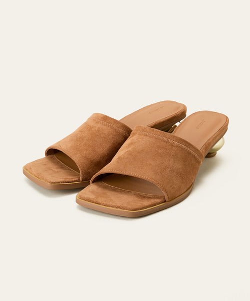 LE VERNIS（ル・ベルニ）の「[LE VERNIS] Metal heel sandals（サンダル・レディース・ブラウン/ブルー/ブラック・24.5/23.5）」の7枚目の写真