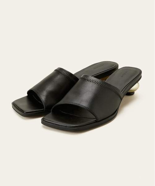 LE VERNIS（ル・ベルニ）の「[LE VERNIS] Metal heel sandals（サンダル・レディース・ブラウン/ブルー/ブラック・24.5/23.5）」の5枚目の写真