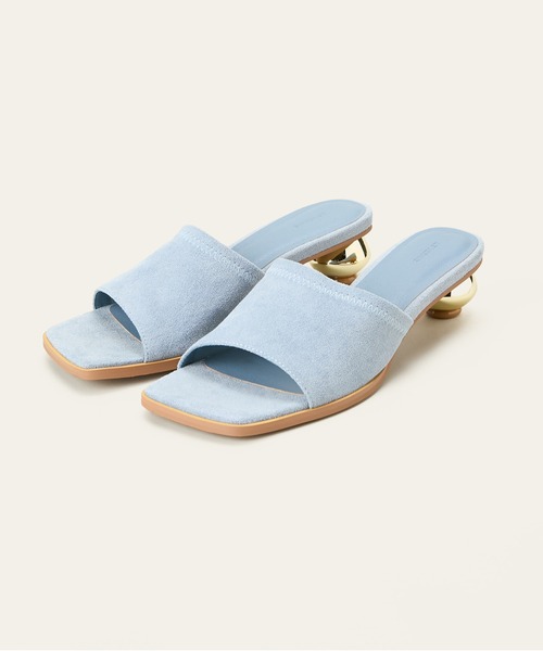 LE VERNIS（ル・ベルニ）の「[LE VERNIS] Metal heel sandals（サンダル・レディース・ブラウン/ブルー/ブラック・24.5/23.5）」の6枚目の写真