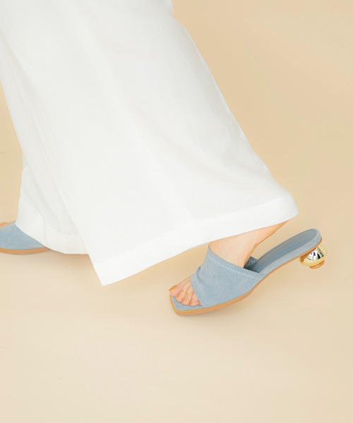 LE VERNIS（ル・ベルニ）の「[LE VERNIS] Metal heel sandals（サンダル・レディース・ブラウン/ブルー/ブラック・24.5/23.5）」の17枚目の写真