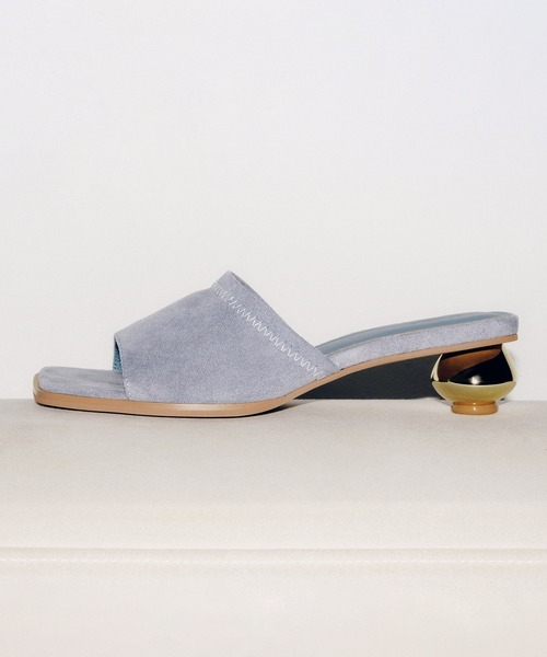 LE VERNIS（ル・ベルニ）の「[LE VERNIS] Metal heel sandals（サンダル・レディース・ブラウン/ブルー/ブラック・24.5/23.5）」の8枚目の写真