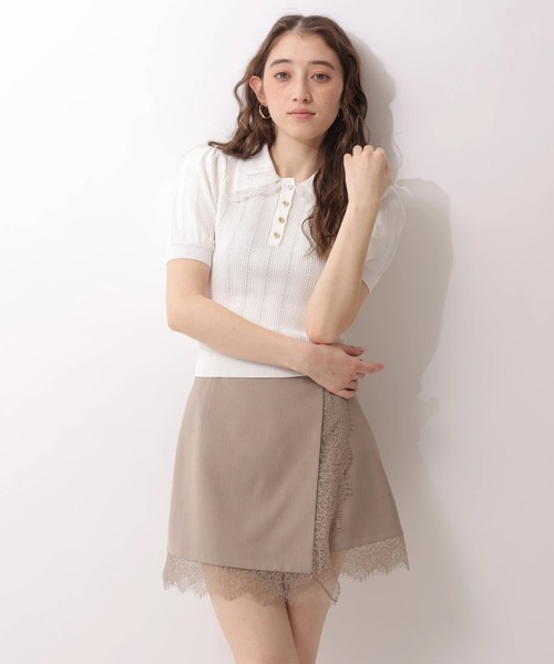 Rirandture（リランドチュール）の「フリルカラーアイレットニット（ニット/セーター・レディース・ブラック/ホワイト・2）」の22枚目の写真