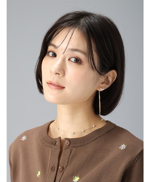 Edit Sheen(エディットシーン)の「ミニパールバックシャンピアス(ピアス(両耳用)・レディース・ゴールド・FREE)」の3枚目の写真