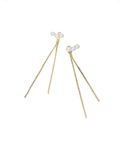 Edit Sheen(エディットシーン)の「ミニパールバックシャンピアス(ピアス(両耳用)・レディース・ゴールド・FREE)」の4枚目の写真