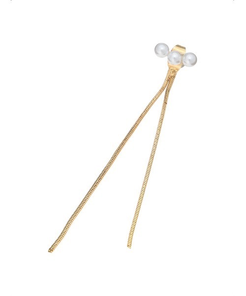 Edit Sheen(エディットシーン)の「ミニパールバックシャンピアス(ピアス(両耳用)・レディース・ゴールド・FREE)」の5枚目の写真