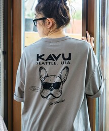 KAVU（カブー）の「限定展開 KAVU×FREAK'S STORE カブー 別注 ビッグシルエット バックプリント Tシャツ DOG（Tシャツ/カットソー）」