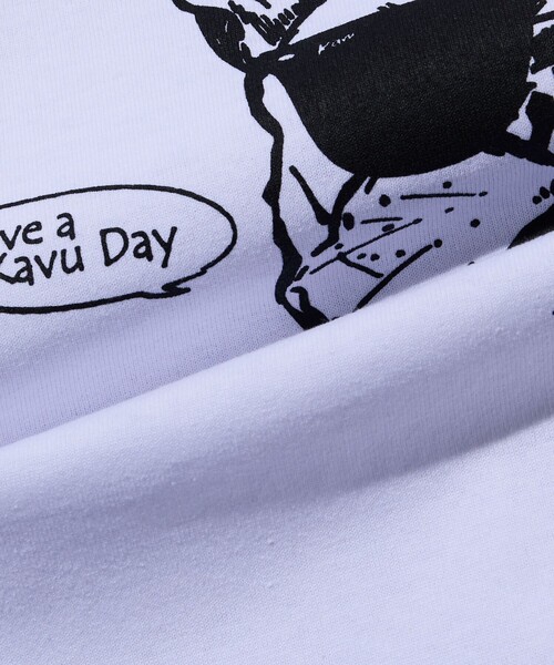 FREAK'S STORE(フリークスストア)の「限定展開 KAVU×FREAK'S STORE カブー 別注 ビッグシルエット バックプリント Tシャツ DOG(Tシャツ/カットソー・メンズ・ホワイト/ピンク/スミクロ/グレイッシュベージュ・LARGE/MEDIUM/SMALL)」の22枚目の写真