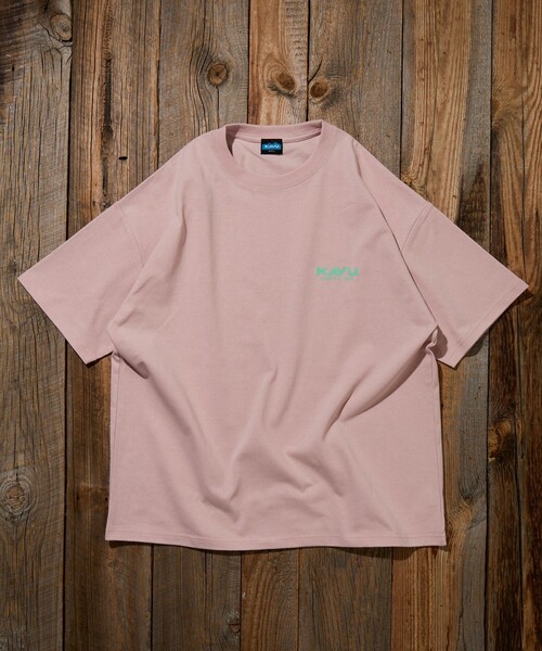 FREAK'S STORE(フリークスストア)の「限定展開 KAVU×FREAK'S STORE カブー 別注 ビッグシルエット バックプリント Tシャツ DOG(Tシャツ/カットソー・メンズ・ホワイト/ピンク/スミクロ/グレイッシュベージュ・LARGE/MEDIUM/SMALL)」の5枚目の写真