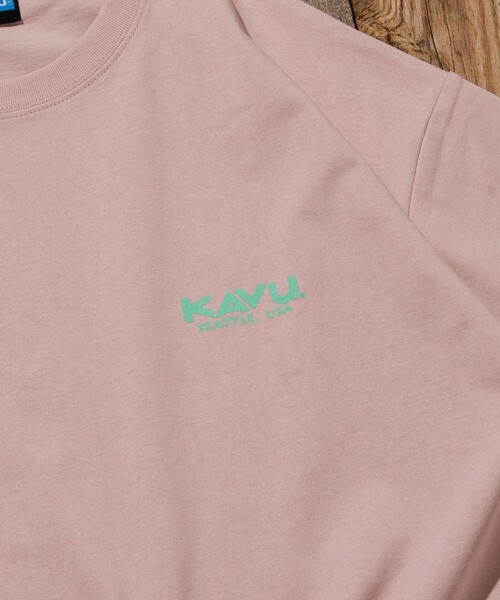 FREAK'S STORE(フリークスストア)の「限定展開 KAVU×FREAK'S STORE カブー 別注 ビッグシルエット バックプリント Tシャツ DOG(Tシャツ/カットソー・メンズ・ホワイト/ピンク/スミクロ/グレイッシュベージュ・LARGE/MEDIUM/SMALL)」の6枚目の写真