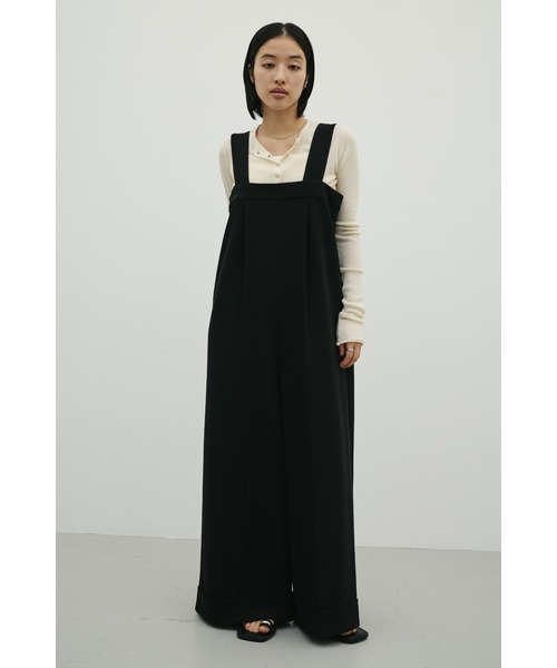 STYLEMIXER（スタイルミキサー）の「【ZOZO限定】ワイドストラップオールインワン（つなぎ/オールインワン・レディース・グレー/ブラック・SMALL/MEDIUM）」の5枚目の写真