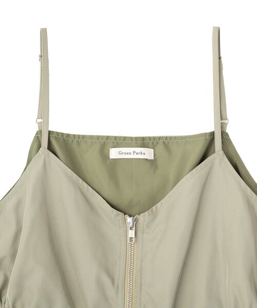 Green　Parks（グリーンパークス）の「SET2点 キャミビスチェ＋スカート（ワンピース・レディース・ブラック/カーキ・FREE）」の21枚目の写真