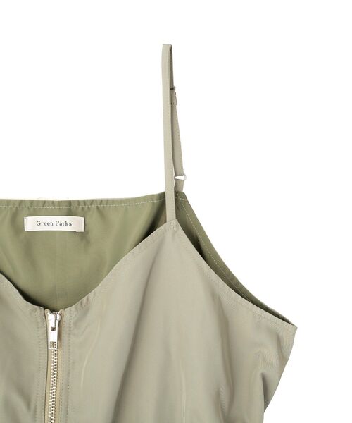 Green　Parks（グリーンパークス）の「SET2点 キャミビスチェ＋スカート（ワンピース・レディース・ブラック/カーキ・FREE）」の22枚目の写真