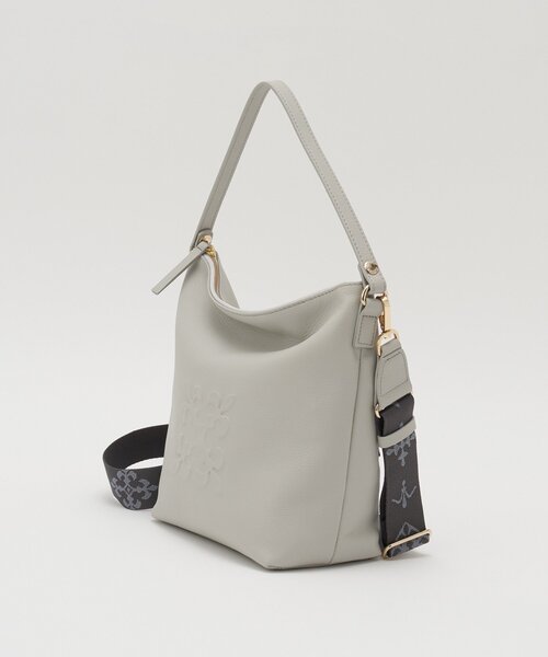 russet(ラシット)の「《WEB限定》スタンダードミニショルダーバッグ <エンボスモノグラム>(ショルダーバッグ・レディース・ブラック/ダークブラウン/ライトグレー・FREE)」の12枚目の写真