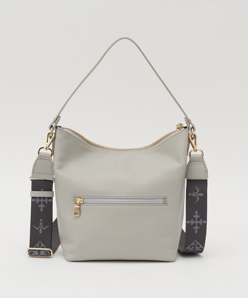 russet(ラシット)の「《WEB限定》スタンダードミニショルダーバッグ <エンボスモノグラム>(ショルダーバッグ・レディース・ブラック/ダークブラウン/ライトグレー・FREE)」の13枚目の写真