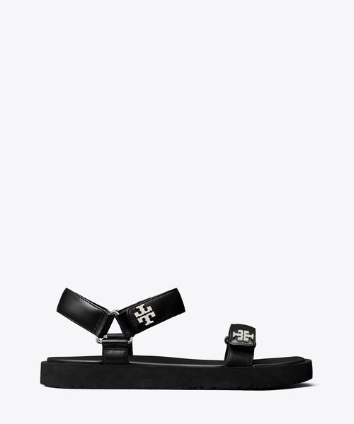 TORY BURCH(トリーバーチ)の「キラ スポーツ スリム サンダル(サンダル・レディース・ブラック・25.5cm/25cm/24.5cm/24cm/23.5cm/23cm)」の2枚目の写真