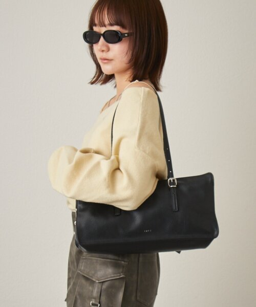 mline（エムライン）の「[mline]ショルダースウェット ライクニット（ニット/セーター・レディース・アイボリー/ブラック/グレー・FREE）」の7枚目の写真