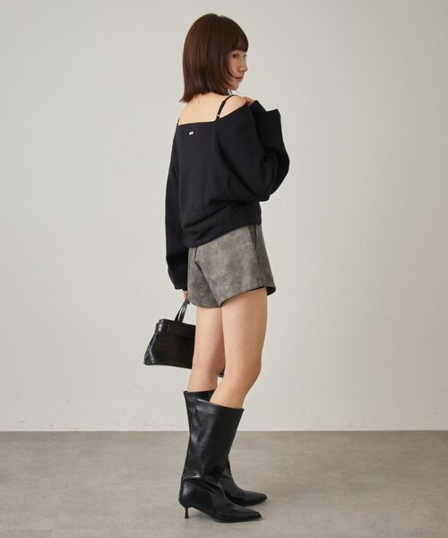 mline（エムライン）の「[mline]ショルダースウェット ライクニット（ニット/セーター・レディース・アイボリー/ブラック/グレー・FREE）」の15枚目の写真