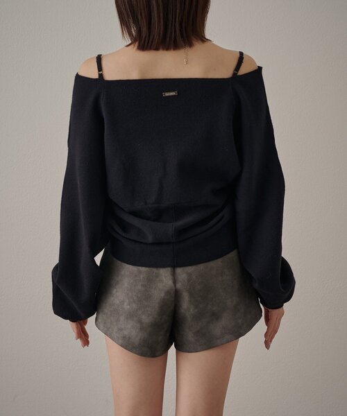 mline（エムライン）の「[mline]ショルダースウェット ライクニット（ニット/セーター・レディース・アイボリー/ブラック/グレー・FREE）」の19枚目の写真