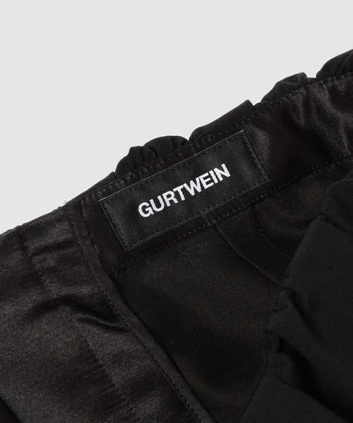 GURTWEIN( ガーウィン)の「Ballet-waist two layer wool, silk and chiffon maxi skirt(スカート・レディース・ブラック・M/S)」の6枚目の写真